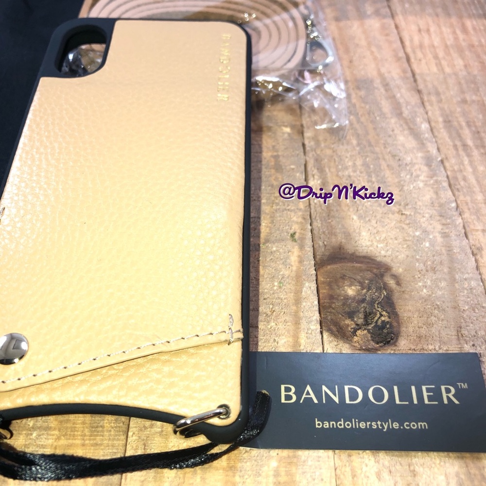 BANDOLIER Emma Golden Leather iPhone X Crossbody